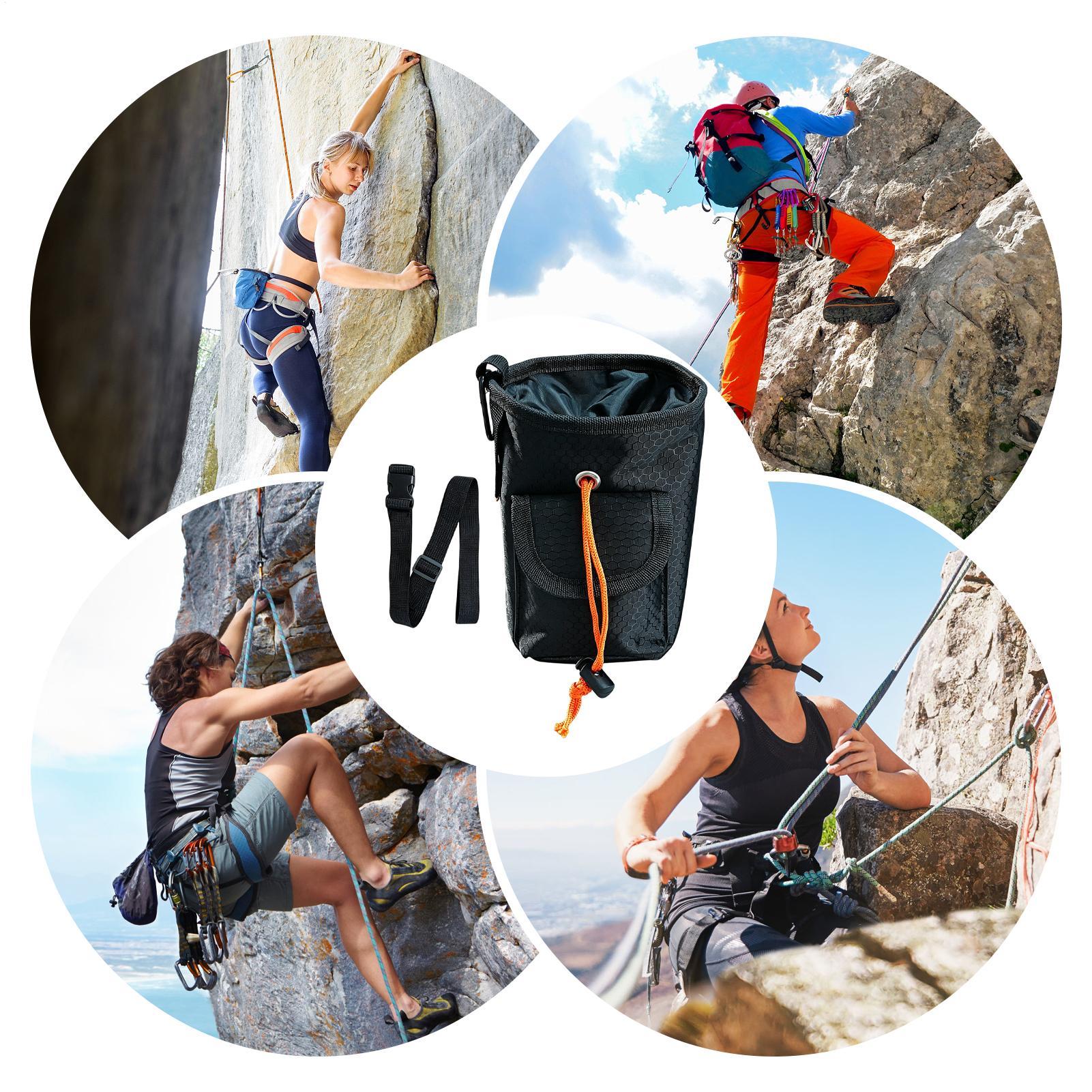 Drawstring Gym Bag - Disc Golf Chalk Bag Adjustable Belt